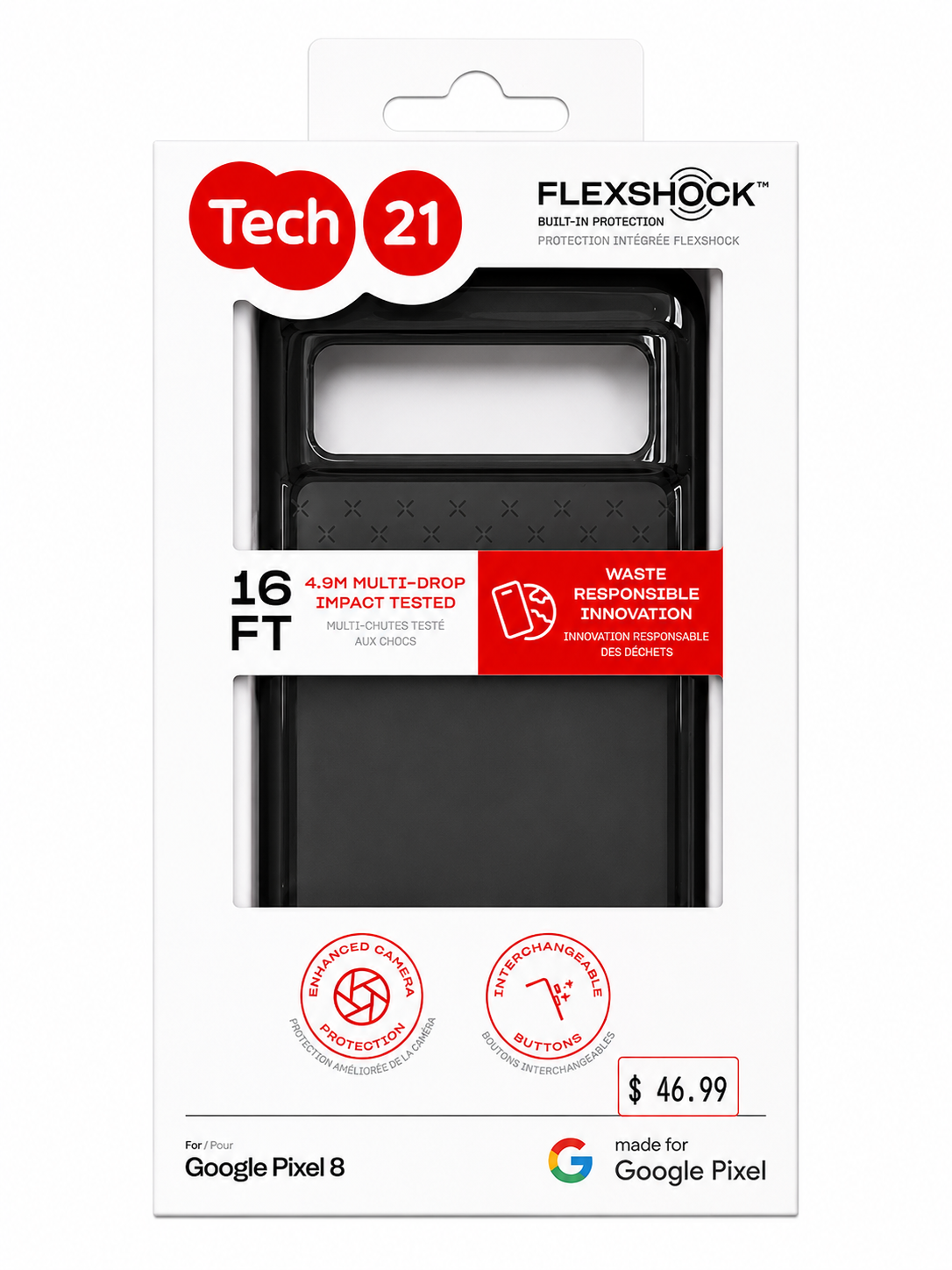 Tech21 Google Pixel 8 Smokey Black